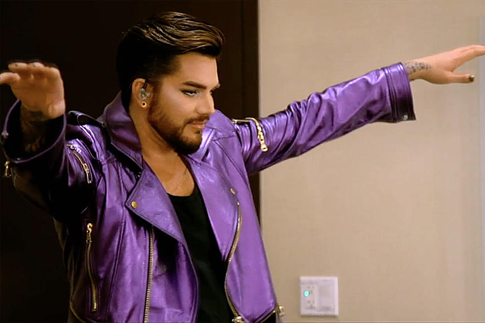 Watch Adam Lambert Harmonizing With Queen Backstage