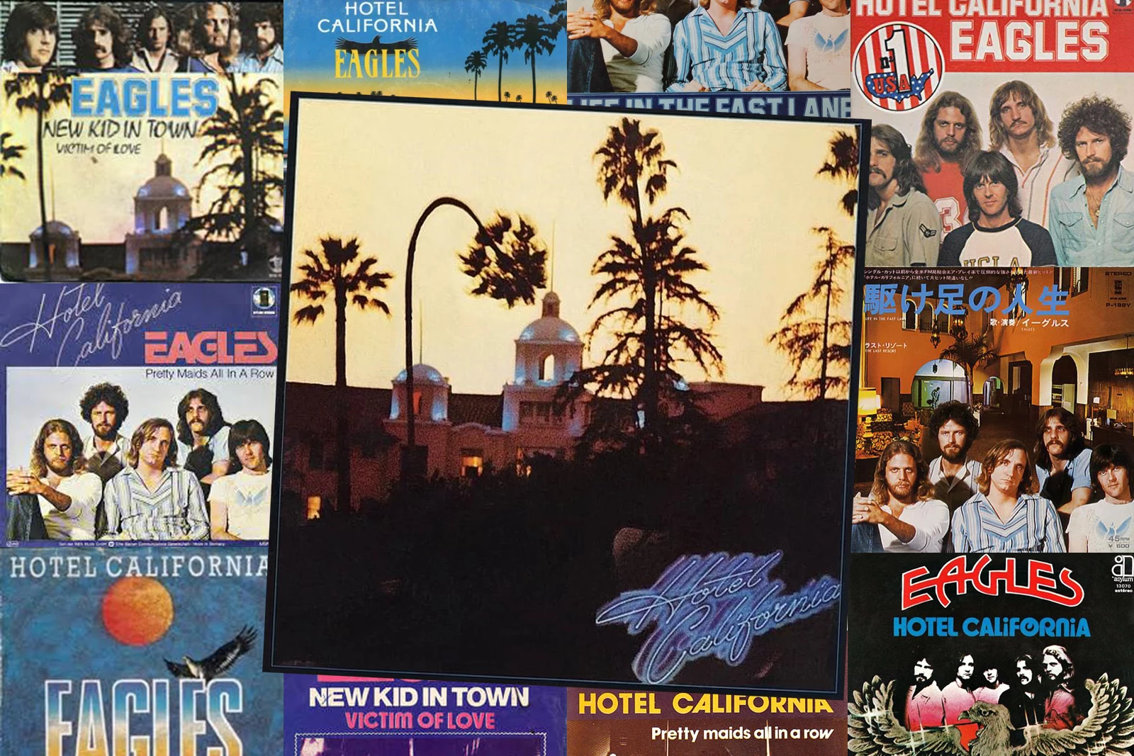 Official Vintage EAGLES Hotels Art Californias Band Music Legend