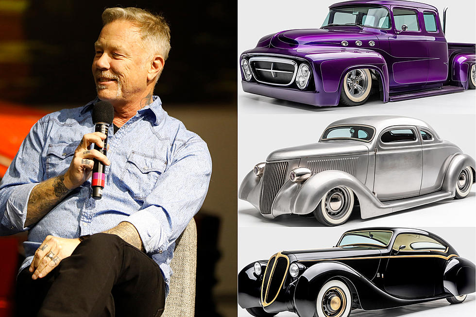 James Hetfield Makes First Post-Rehab Appearance at Car Exhibit