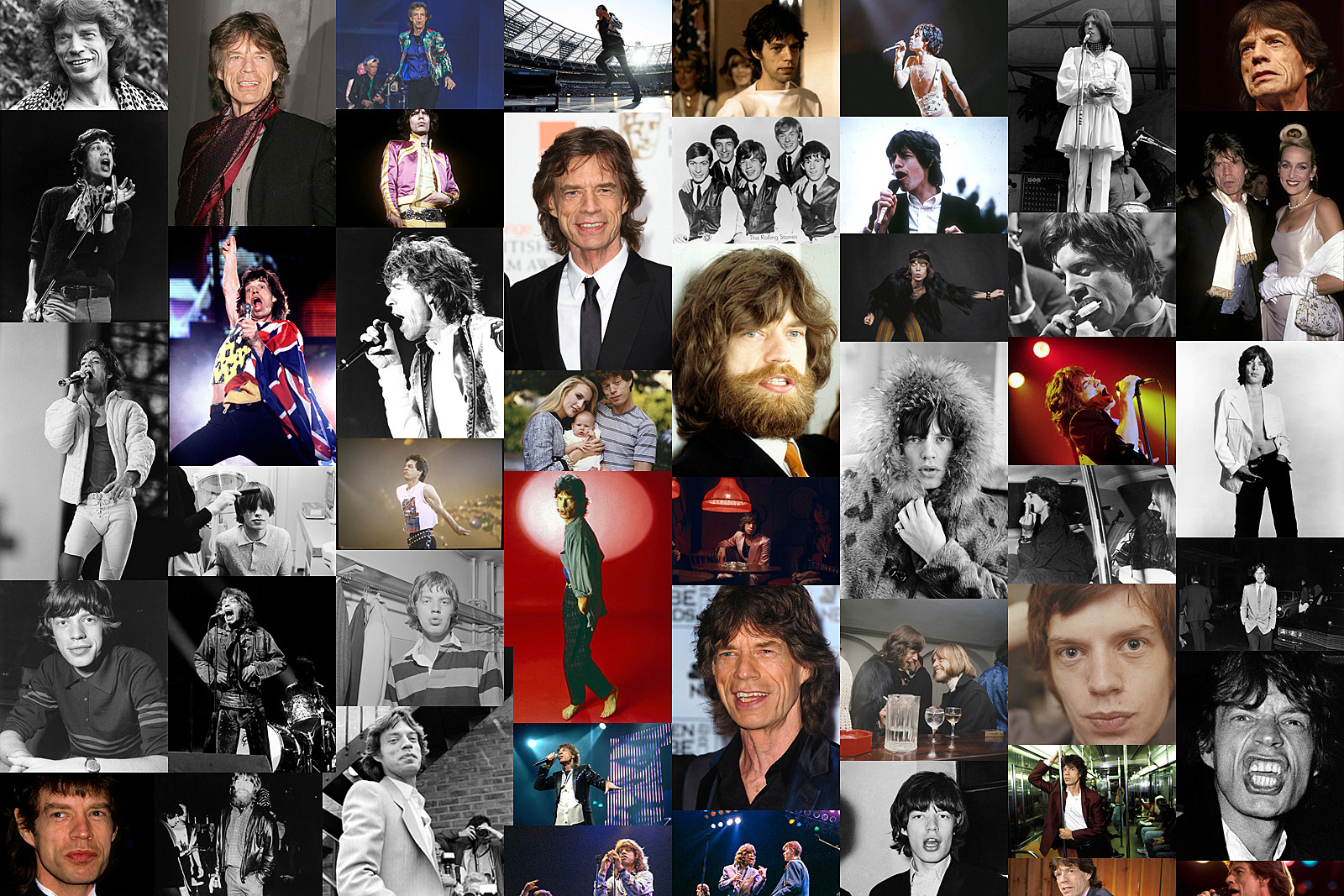 Mick Jagger Year Photos Year: 1962-2023 by