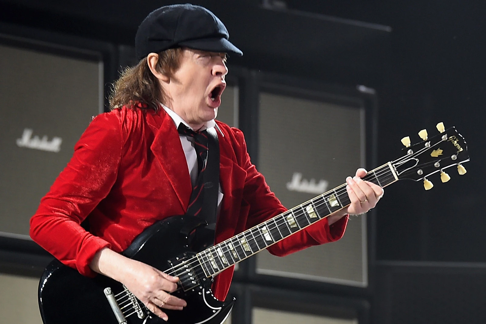 angus young with guitar