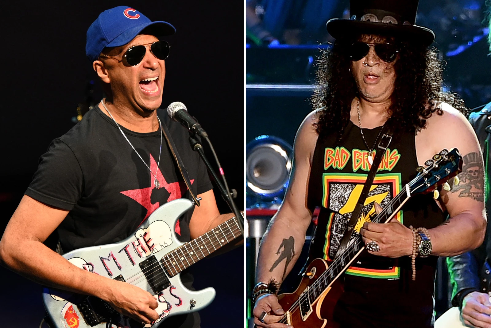 Tom Morello and Slash discuss how their Interstate 80 collaboration came to  be and made their fiercest Guitar Hero battles come true