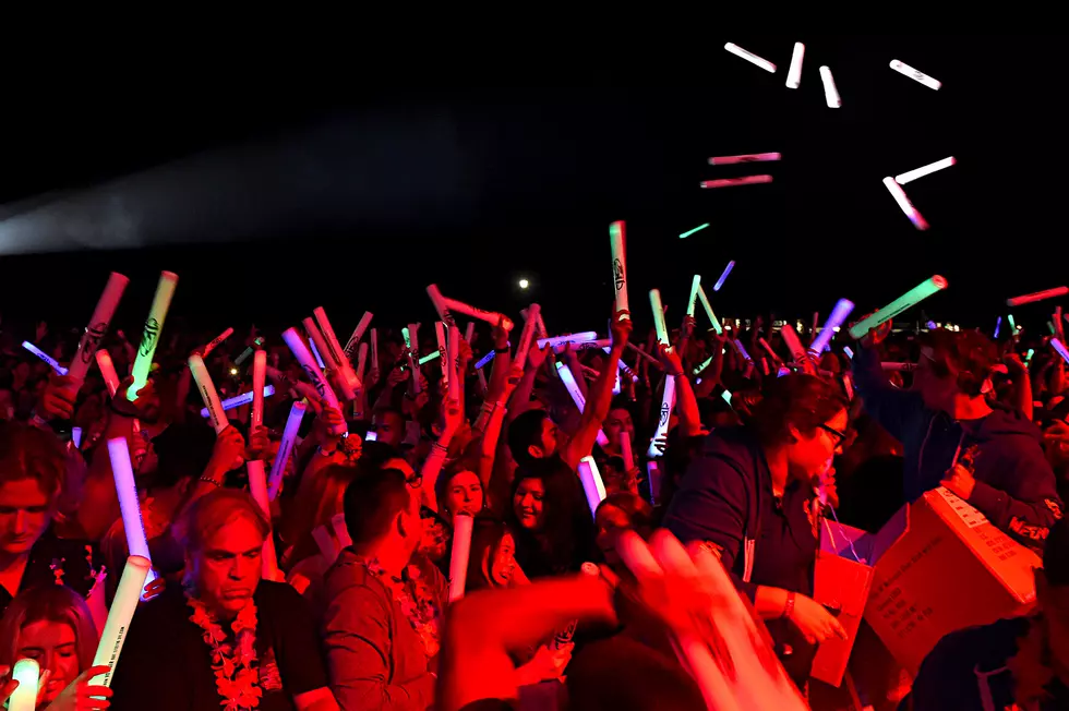 Rock concert audience