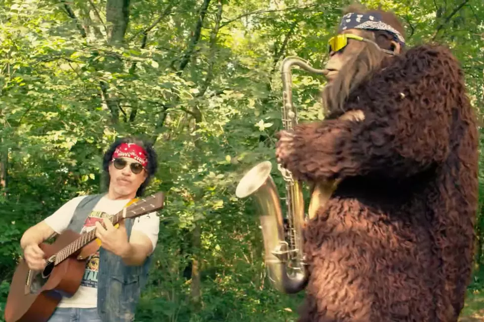 John Oates Joins Sax-Playing Sasquatch for Revamped 'Maneater'