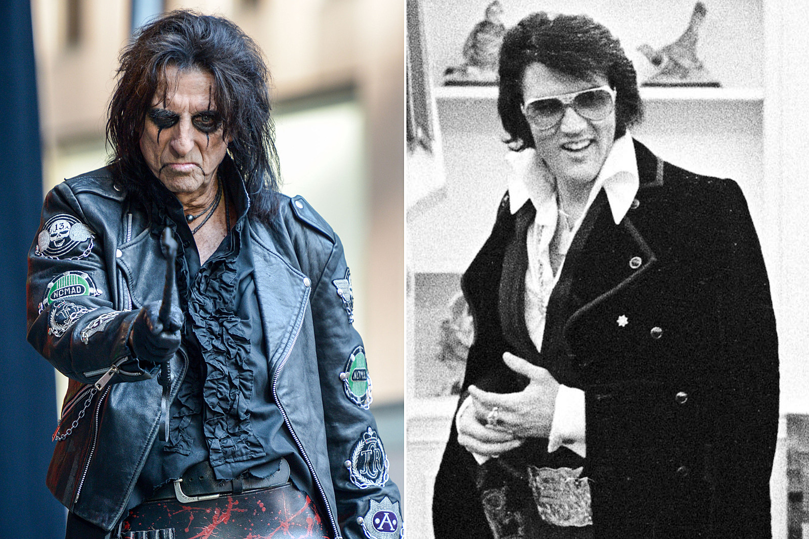 Leather Porn Star Presley - When Alice Cooper Pointed a Loaded Gun at Elvis Presley