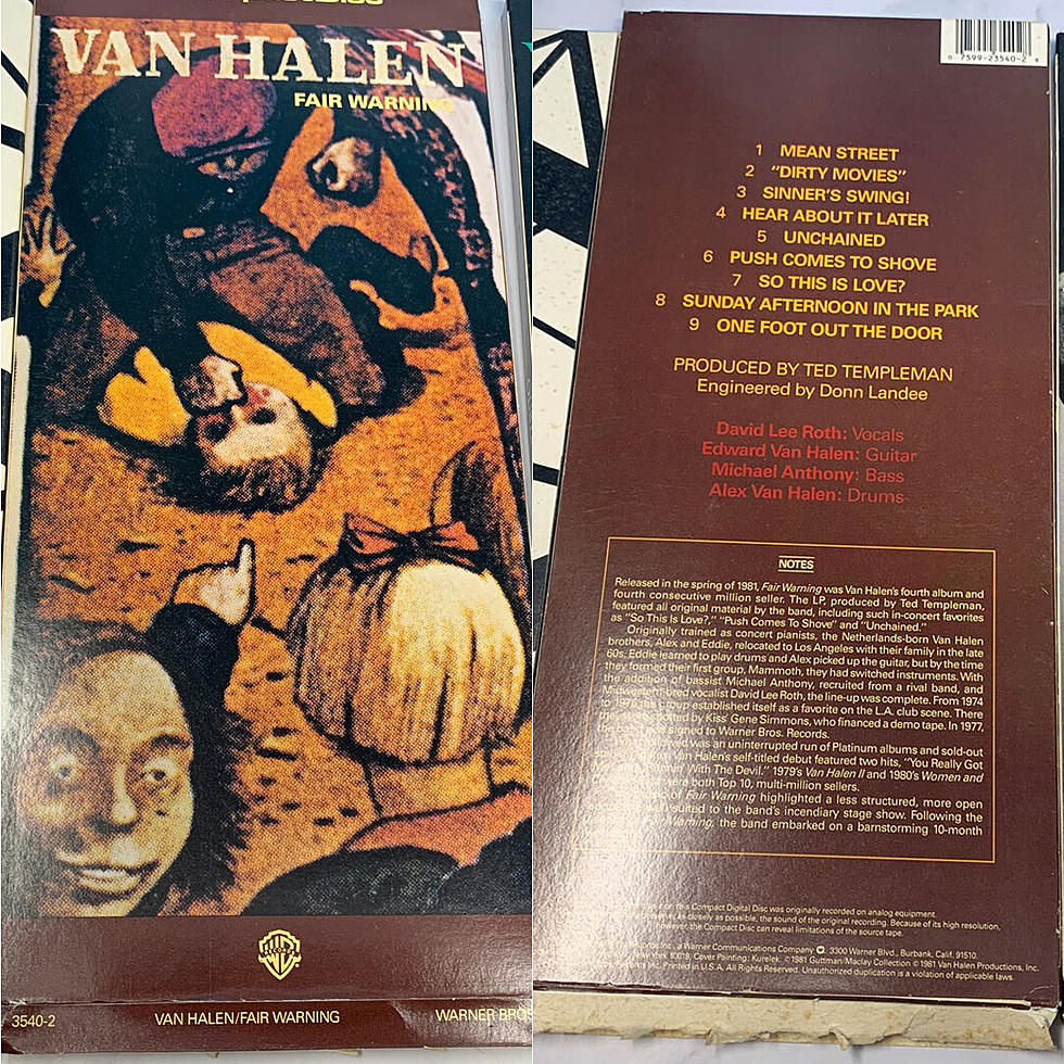 Van Halen - Fair Warning (Vinyl Record LP) 1981 First Pressing With Inner  Sleeve