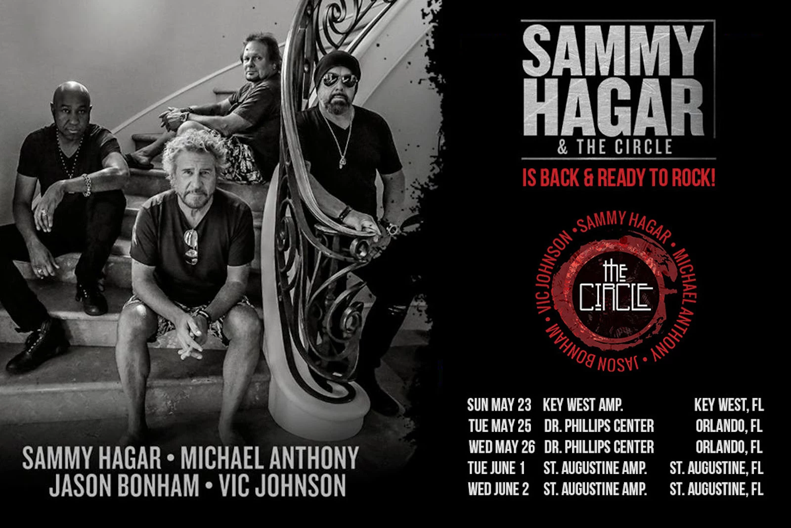 Sammy Hagar And The Circle Announce Summer 21 Shows