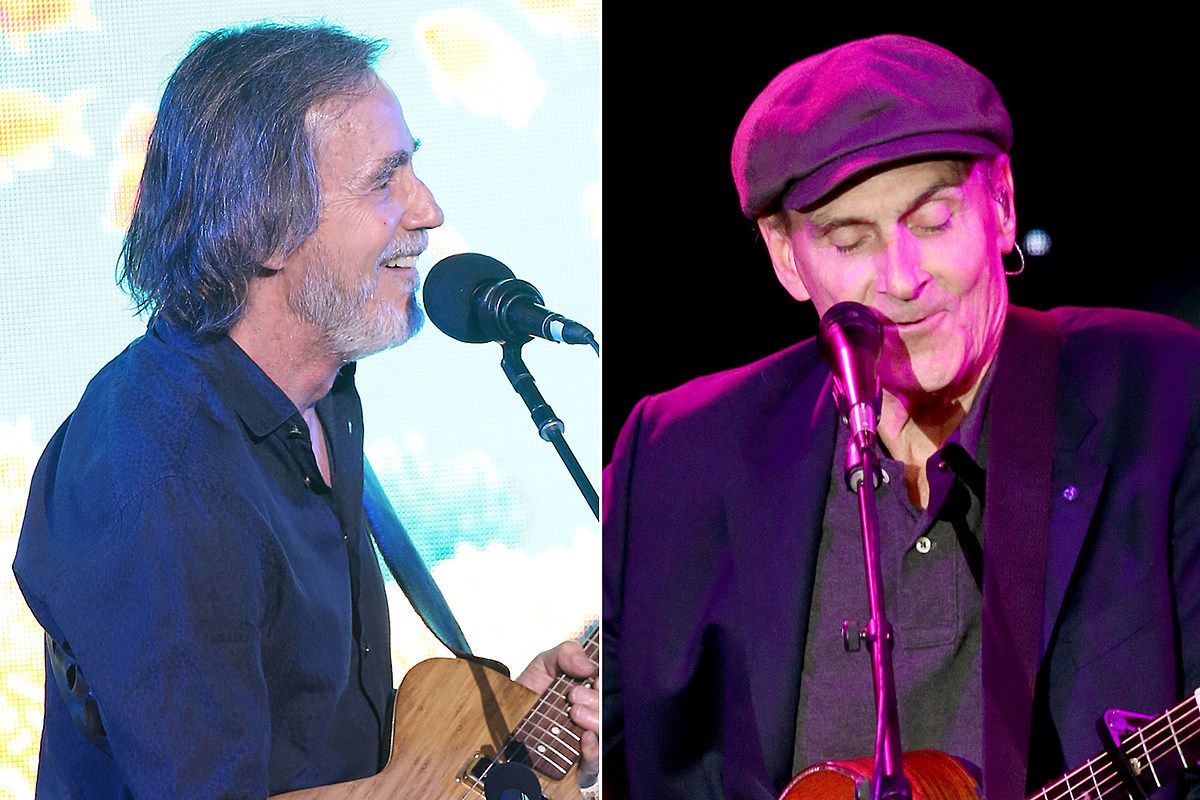 James Taylor and Jackson Browne, on joint tour, embraced by Taylor