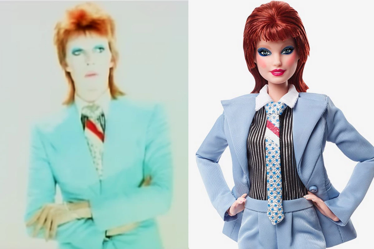 Barbie Signature David Bowie Doll Red Hair) Posable, Wearing Blue Suit