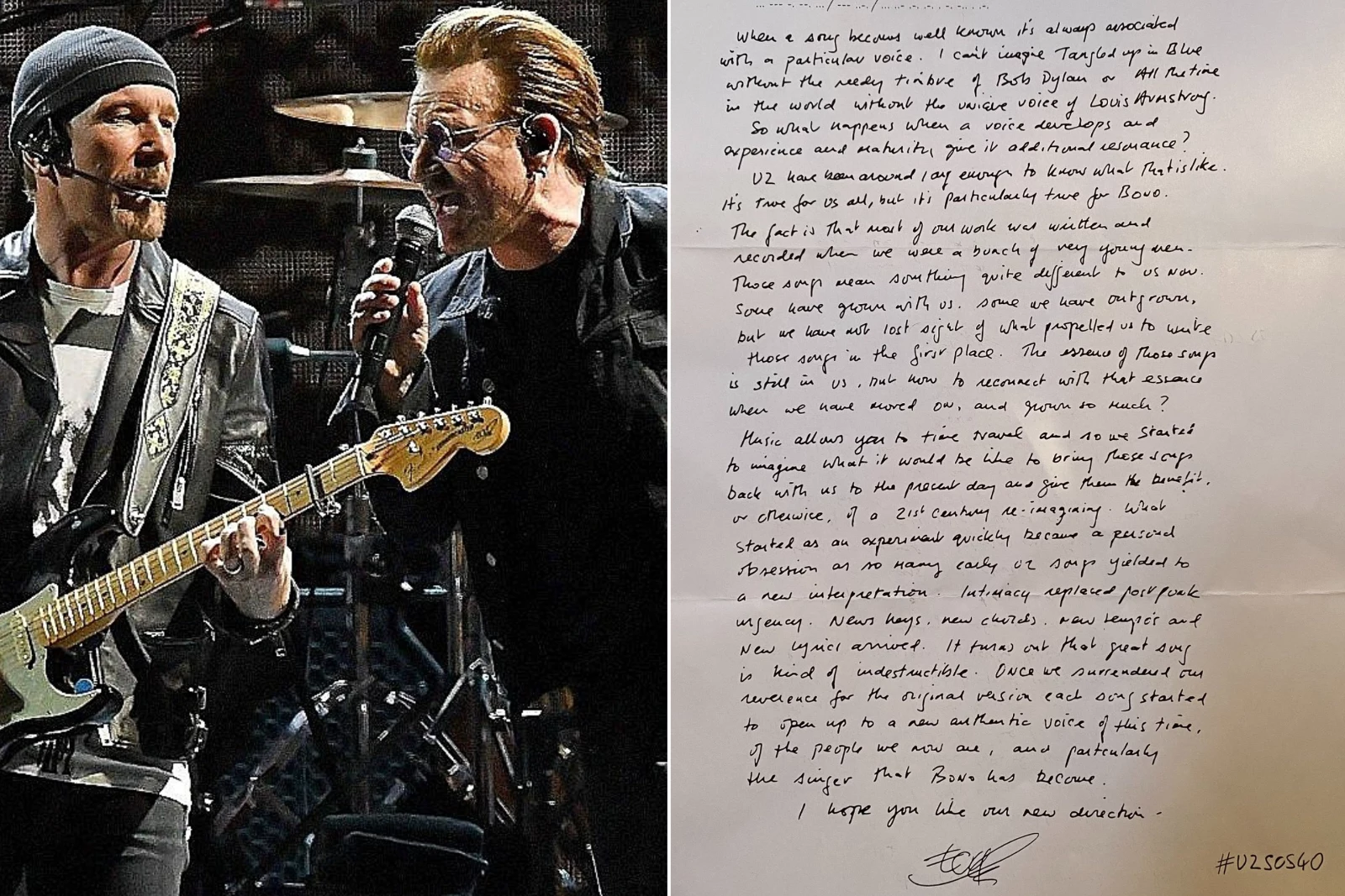 U2 Teases 'Songs of Surrender' With Letters Mailed to Fans
