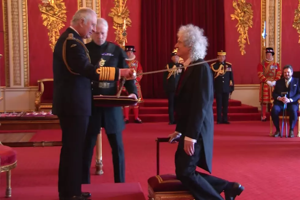 Brian May Knighted by King Charles at Buckingham Palace