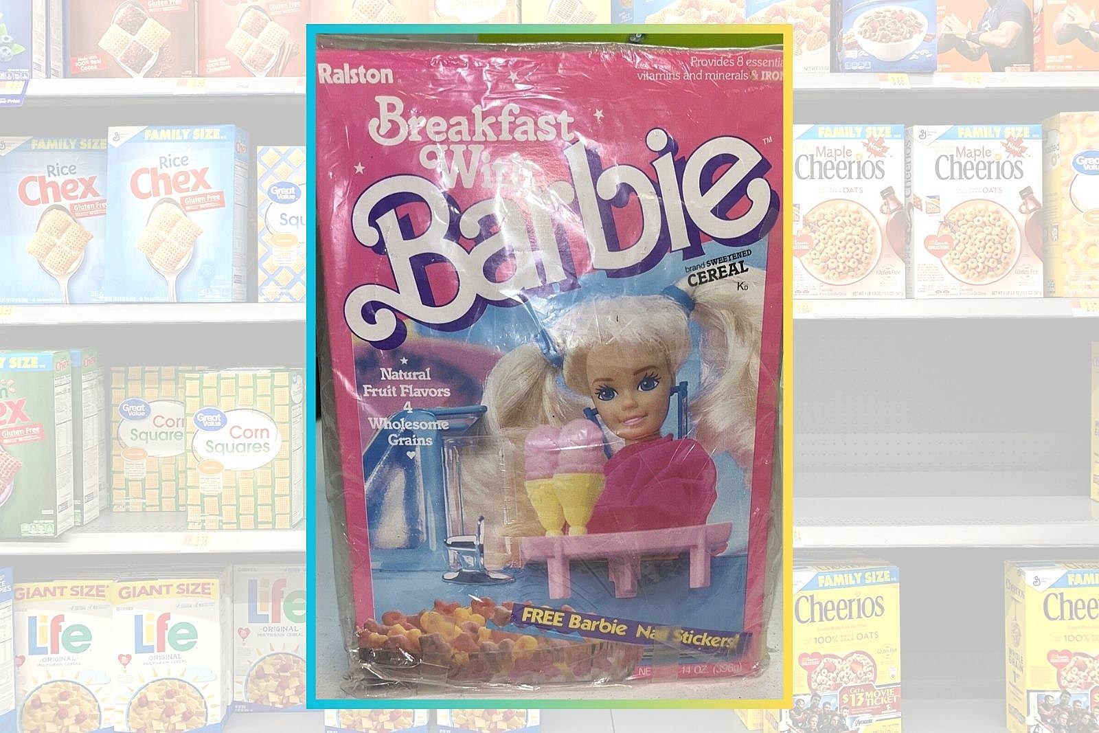 Breakfast with 2024 barbie cereal