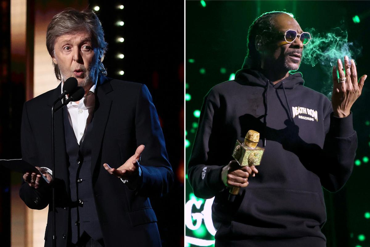 Paul McCartney Insisted Snoop Dogg Keep Smoking When They Met #SnoopDogg