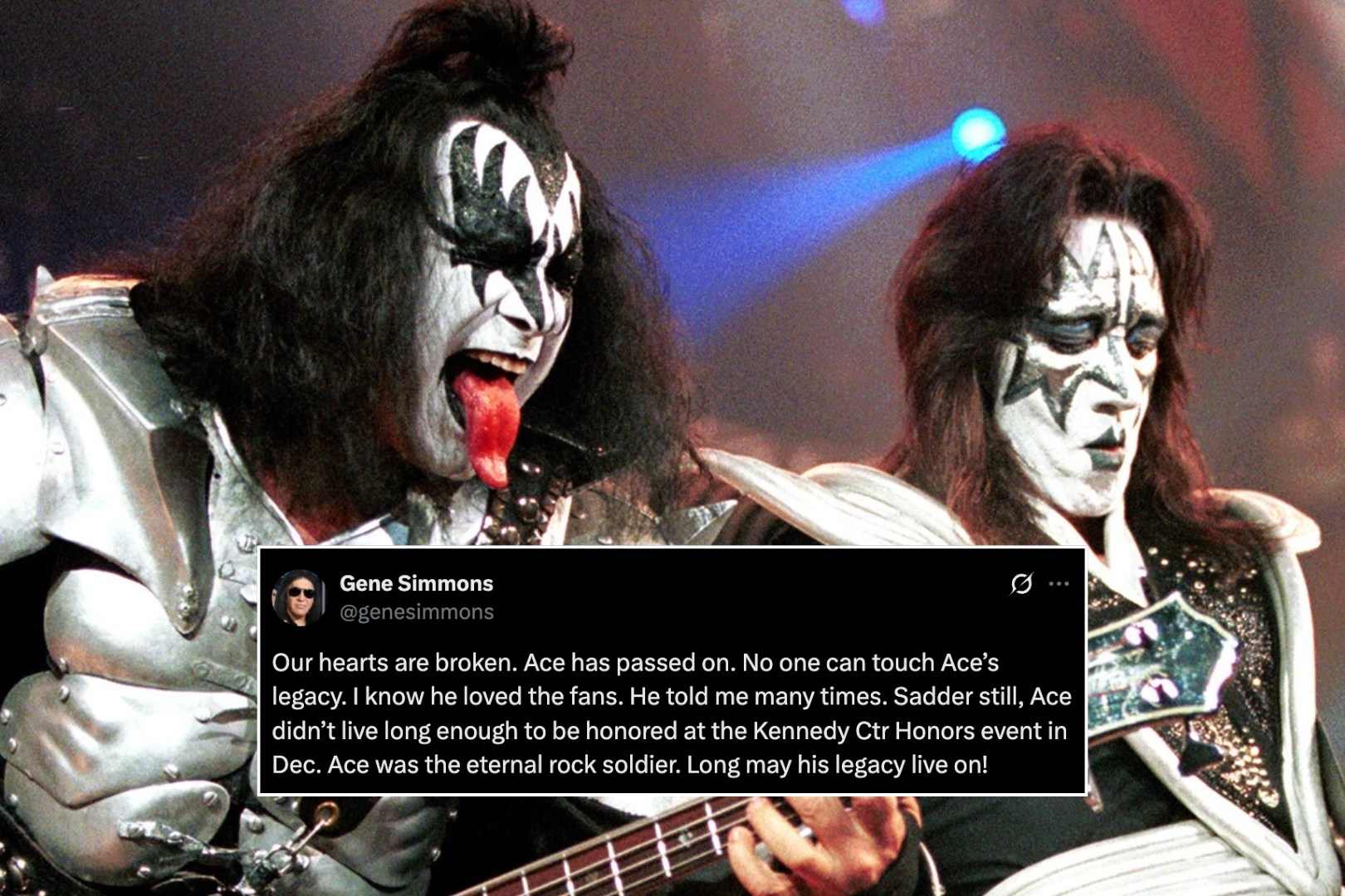 Kiss Members Pay Tribute to Ace Frehley Following His Death