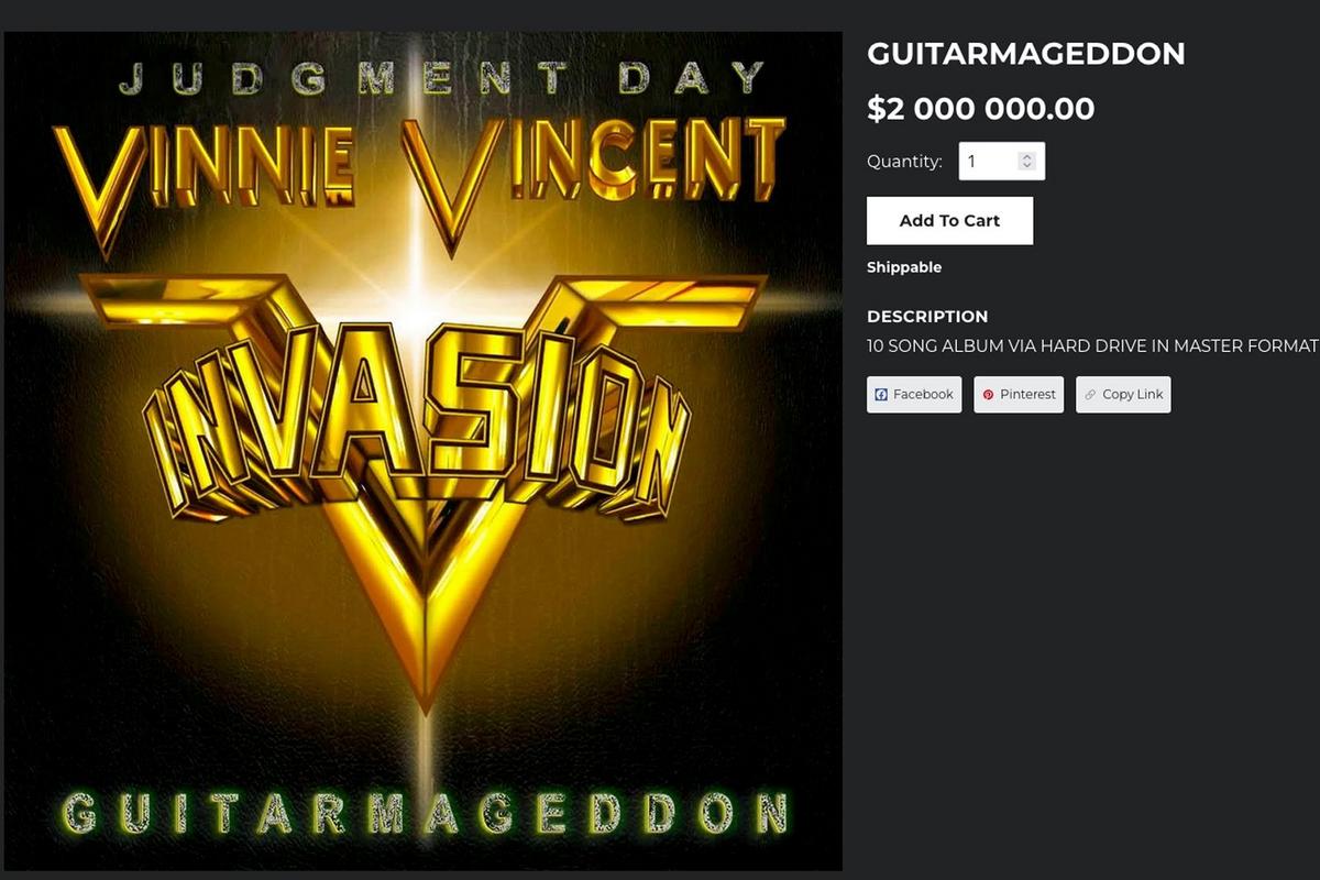 Vinnie Vincent’s New Album Can Be Yours for $2 Million Vinnie Vincent’s New Album Can Be Yours for $2 Million