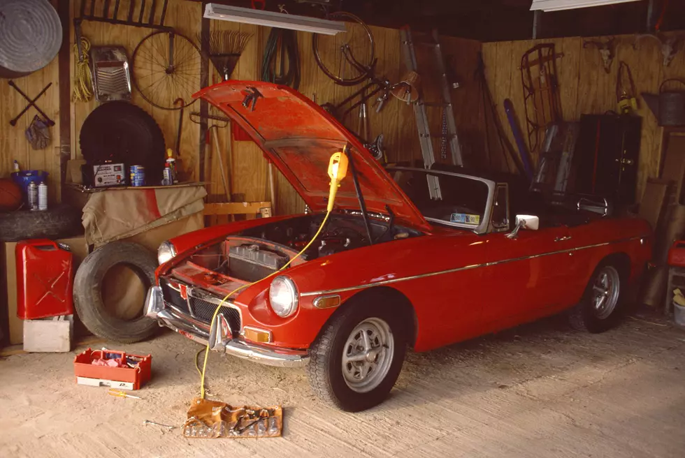 Project Car in 1980s Garage