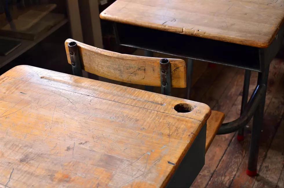 Old Desk With Ink Well