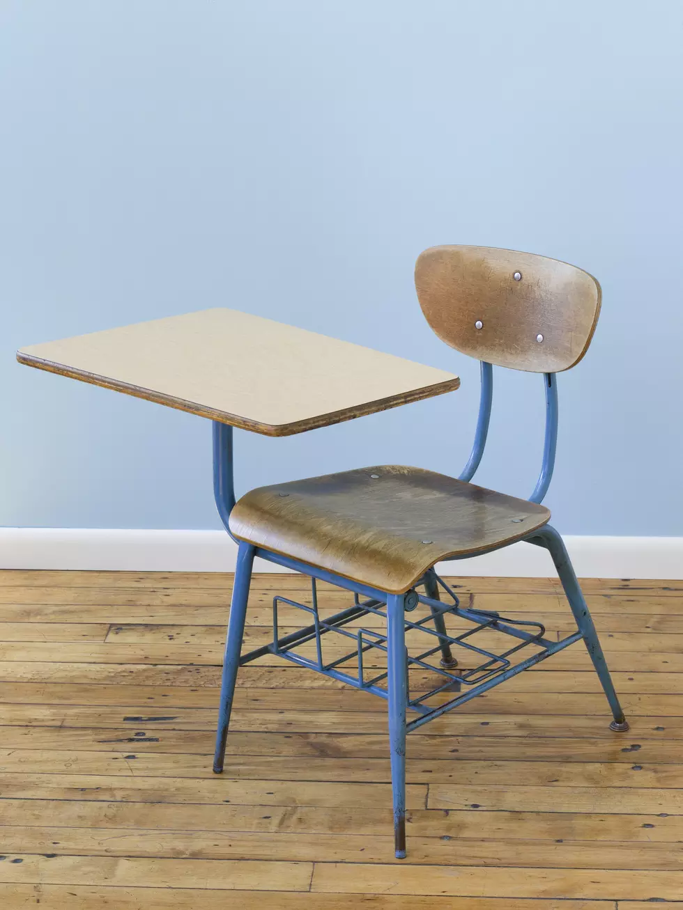 Desk With Attached Chair