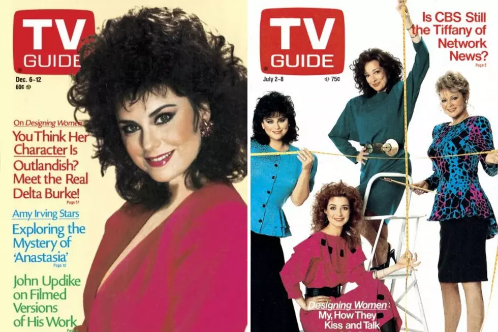Delta Burke and Cast of Designing Women on TV Guide Covers in 1986 and 1988