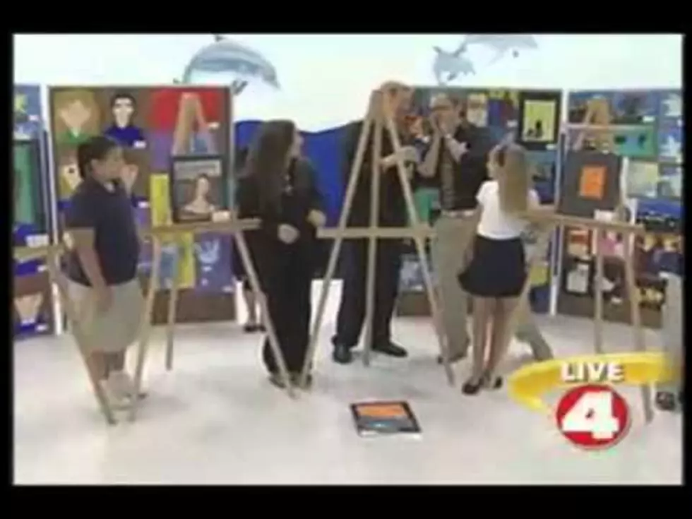 Reporter Accidentally Smashes Girl’s Painting [VIDEO]