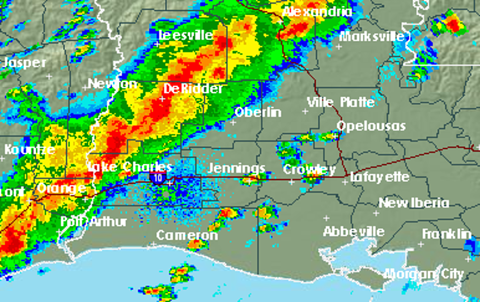 Storms Pushing Through South Louisiana This Morning