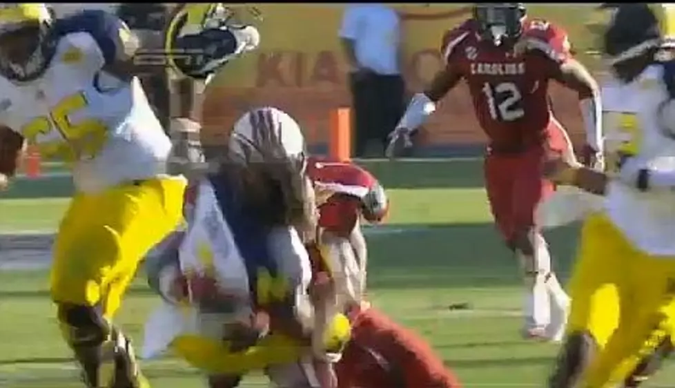This Is The Biggest Football Hit I&#8217;ve Ever Seen [Video]