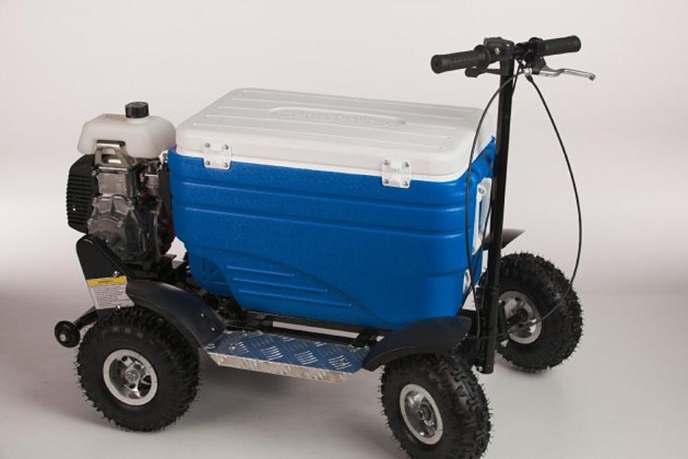 Guy Popped for DUI While Riding Motorized Cooler