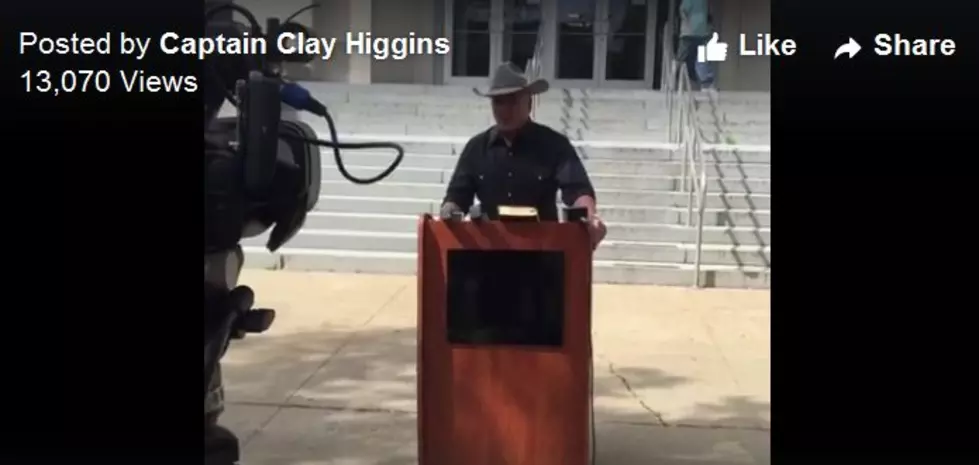 Watch Capt. Clay Higgins&#8217; Press Conference  Announcing His Resignation [Video]