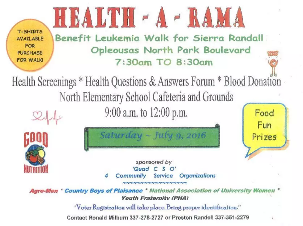 ‘Health-A-Rama’ Benefit This Saturday For 15-Year-Old Leukemia Patient
