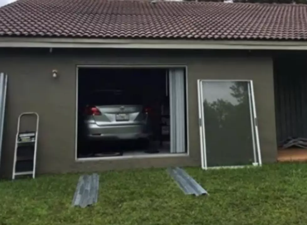 Woman Parks Her Toyota In Her House to Protect It From Hurricane Matthew