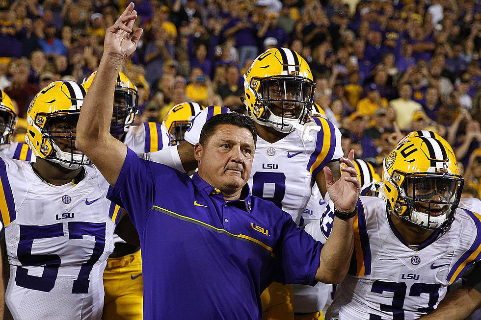 Orgeron Says Etling Not A Lock As LSU Starting QB