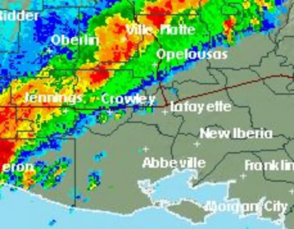 Strong Storms Moving Across Acadiana