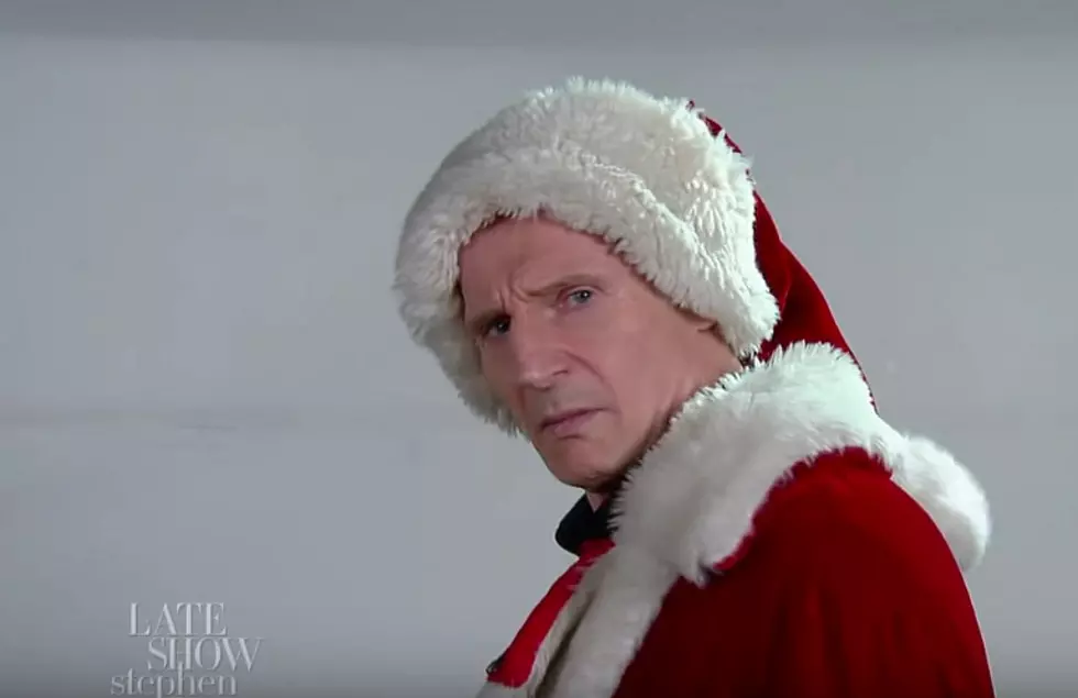 Liam Neeson Hilariously Auditions For Mall Santa On &#8216;The Late Show With Stephen Colbert&#8217; [Video]