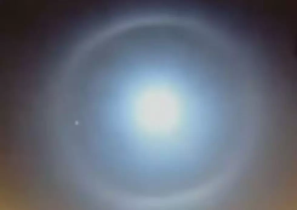 Ring Around The Moon Creates An Erie Sky This Morning