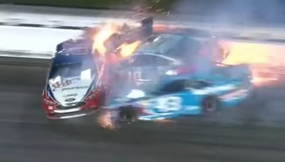 NASCAR Star Airlifted To Hospital After Fiery Crash [Video]