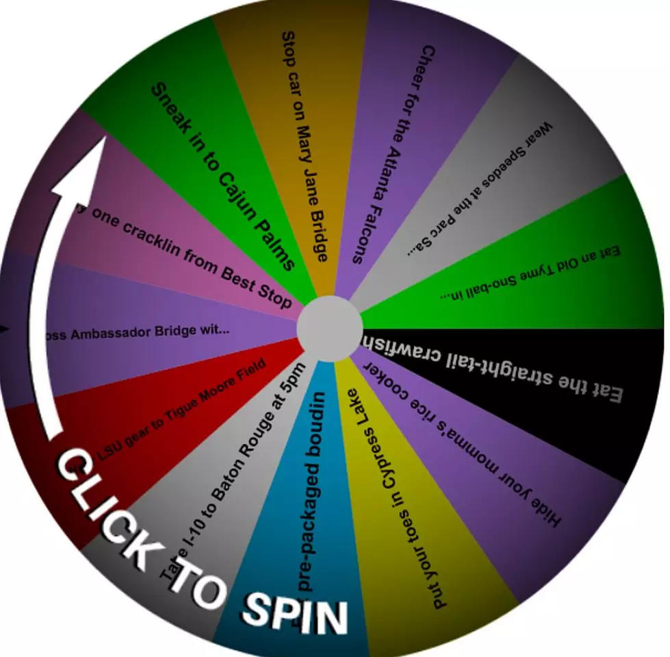 Need Excitement? Try the Lafayette Wheel of Dares!