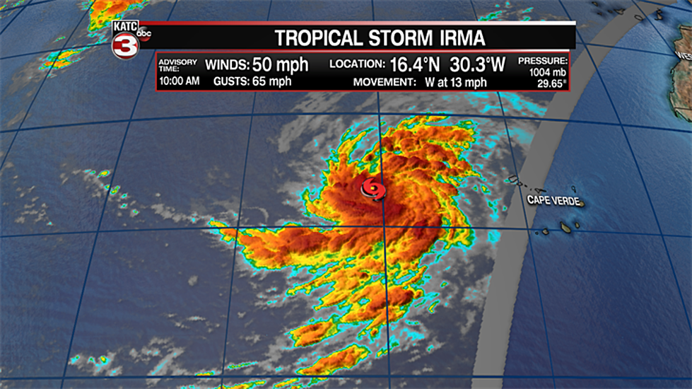 Tropical Storm Irma Forms In Eastern Atlantic Ocean