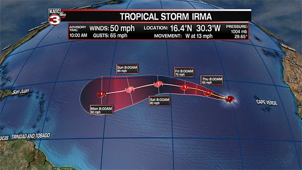 Tropical Storm Irma Forms In Eastern Atlantic Ocean