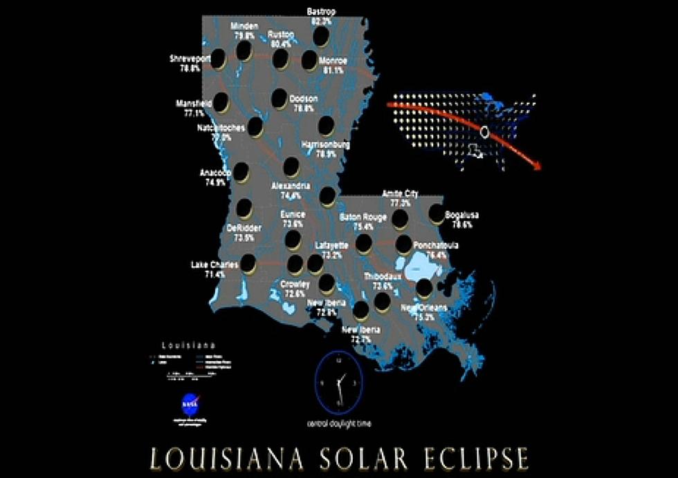 Here&#8217;s Exactly What You&#8217;ll See Of The August 21st Solar Eclipse In Different Cities Around Louisiana [Video]