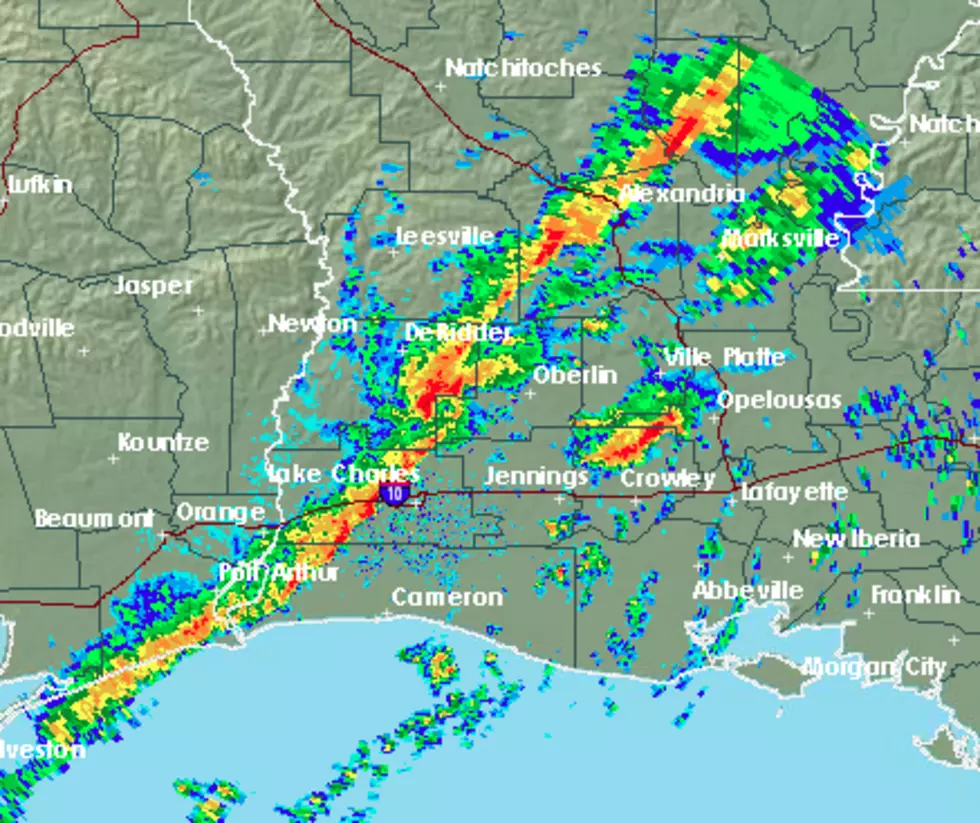 Showers And Storms Moving Through Acadiana This Morning