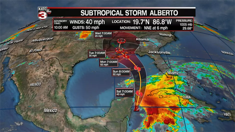 The Latest On Subtropical Storm Alberto