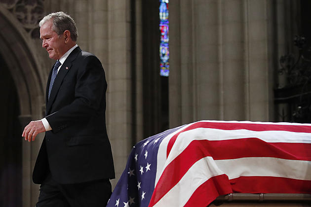 Watch President Bush&#8217;s Touching Eulogy For His Father [VIDEO]