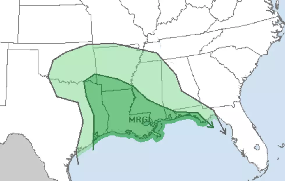 Marginal Risk Of Severe Weather For Acadiana Thursday