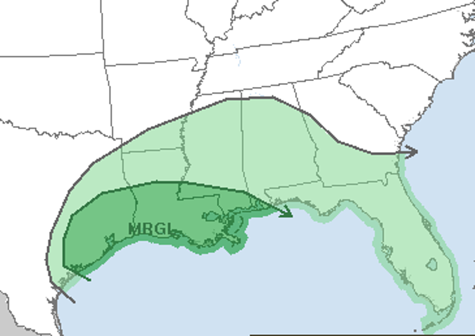 Severe Weather Threat Possible Across Acadiana Tuesday