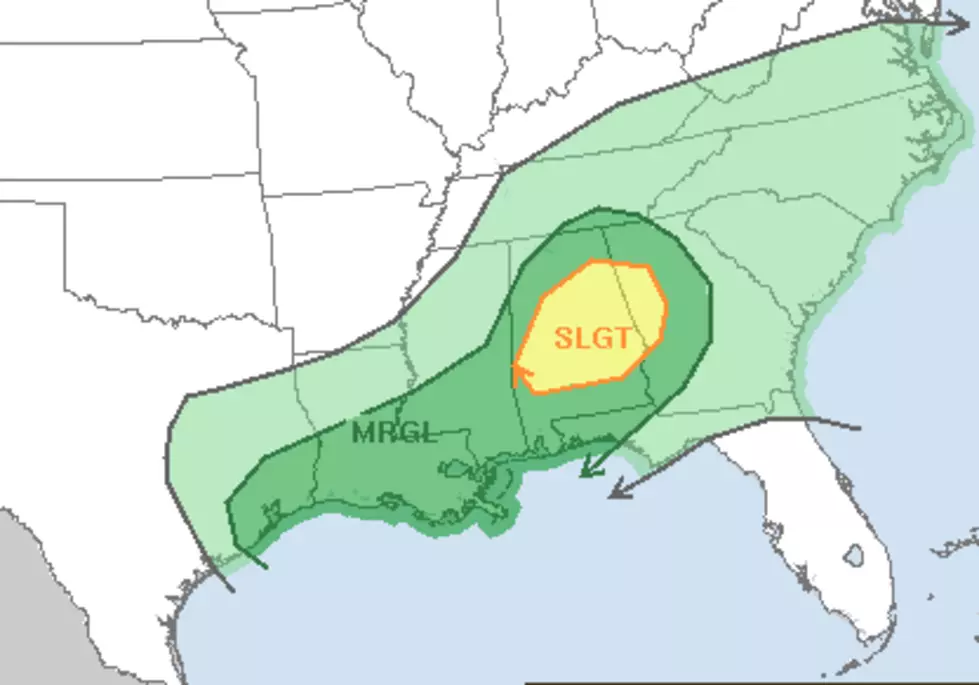 Severe Weather Threat Possible In Acadiana Today
