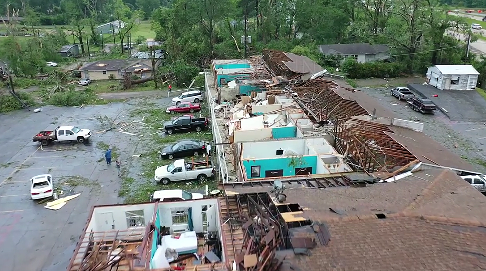 More Drone Footage Of Ruston Tornado Damage [Video]