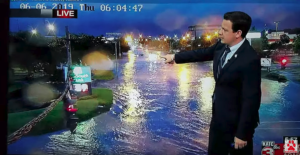 Louisiana Weatherman Hilariously Rips on People Driving Through Flood Waters