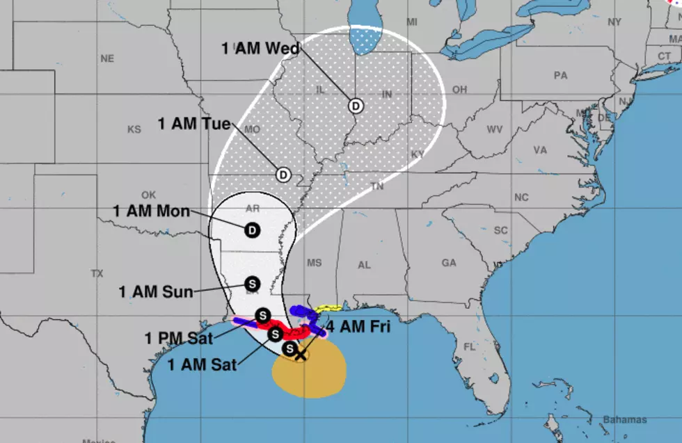 Tropical Storm Barry Friday Morning Update