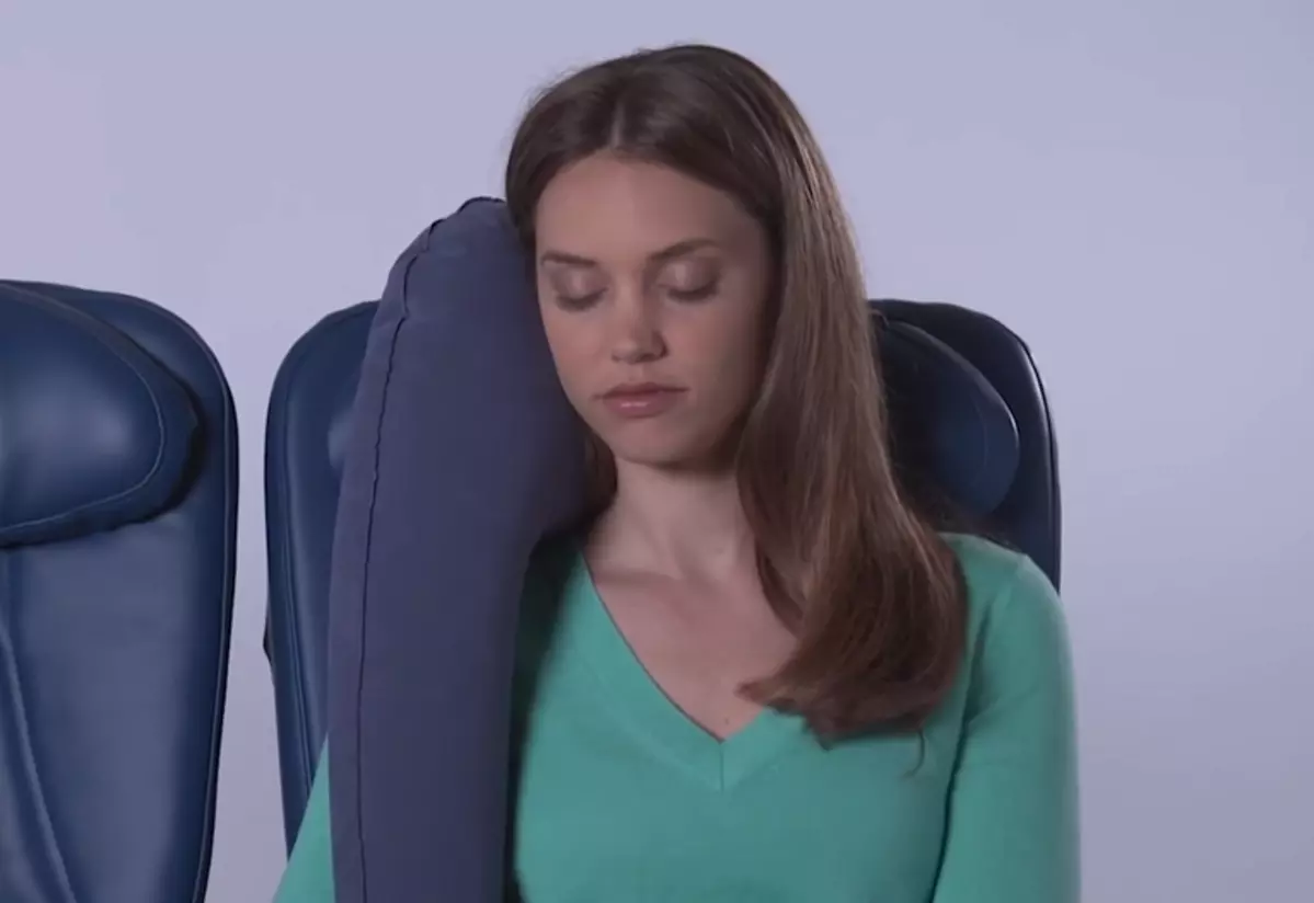 wearing travel pillows the wrong way