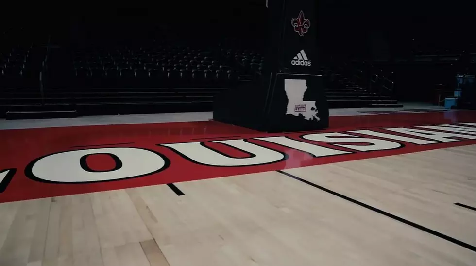 First Look At The New UL Basketball Court In The Cajundome [Video
